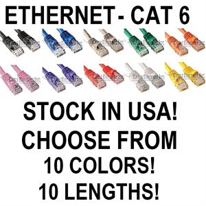 Gigabit Ethernet Cable on Cat6 Gigabit Ethernet Patch Cables Utp Molded 8p8c Rj45